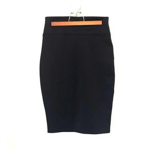 Black pencil skirt